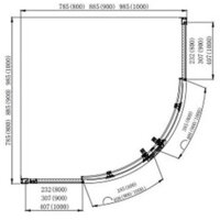 Aquatek 90x90 AQ ARI RO 09020CH (хром/прозрачное стекло) Image #11