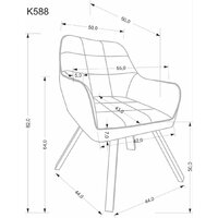 Halmar K588 (бежевый) Image #2