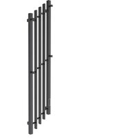 Маргроид Ferrum Inaro Cascade СНШ профильный 120*5*20 Черный матовый, скрытого монтажа, таймер справа