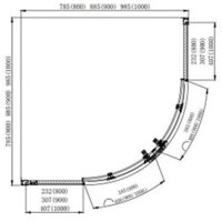 Aquatek 80x80 AQ ARI RO 08020CH (хром/прозрачное стекло) Image #11
