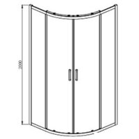 Aquatek 80x80 AQ ARI RO 08020CH (хром/прозрачное стекло) Image #10