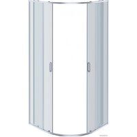 Aquatek 80x80 AQ ARI RO 08020CH (хром/прозрачное стекло) Image #2