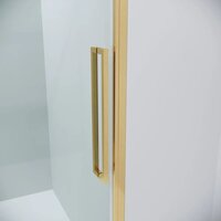 Grossman Cosmo 100x100x195 120.K33.02.1010.32.00 (золото сатин/стекло прозрачное) Image #2