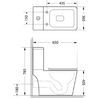 Lauter W09 P-TRAP с жестким сиденьем и микролифтом 21900002 (горизонтальный выпуск) Image #13