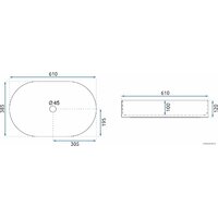Rea Nadia 60 Black Stone Matt REA-U8565 Image #5