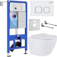 Roxen Antares в комплекте с инсталляцией StounFix Dual Fresh 6 в 1 533395 (кнопка: белый глянец) Image #1