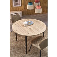 Halmar Pivot 102-142/102/75 (дуб артизан/черный) Image #4