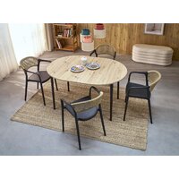 Halmar Pivot 102-142/102/75 (дуб артизан/черный) Image #9