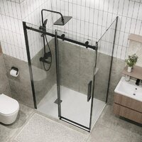 Grossman Classic 110x90x195 120.K33.04.1190.42.00 (графит сатин/стекло прозрачное) Image #9