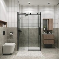 Grossman Classic 110x90x195 120.K33.04.1190.42.00 (графит сатин/стекло прозрачное) Image #7