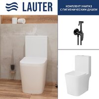 Lauter W09 P-TRAP 21900002 + гигиенический душ Daze 21GN3132BM (горизонтальный выпуск)