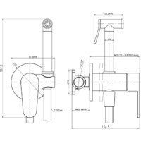 Lauter W09 P-TRAP 21900002 + гигиенический душ Daze 21GN3132BM (горизонтальный выпуск) Image #20