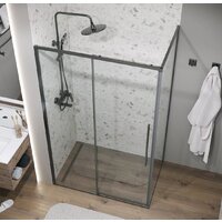 Grossman Galaxy 140x70x195 120.K33.01.1470.42.00 (графит сатин/прозрачное стекло) Image #9