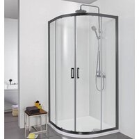 Aquatek 80x200 AQ ARI RO 08020BL (черный/прозрачное стекло) Image #5