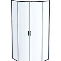 Aquatek 80x200 AQ ARI RO 08020BL (черный/прозрачное стекло)