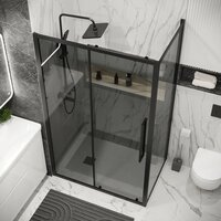 Grossman Cosmo 100х100х195 120.K33.02.1010.21.10 (черный матовый/стекло тонированное) Image #9