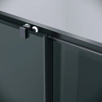 Grossman Cosmo 100х100х195 120.K33.02.1010.21.10 (черный матовый/стекло тонированное) Image #4