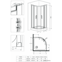 Deante Jasmin 90x90 KGJ 051P Image #3