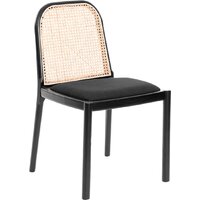 TetChair Freya дерево вяз/ротанг (черный/черный лен)