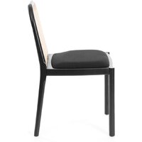 TetChair Freya дерево вяз/ротанг (черный/черный лен) Image #3