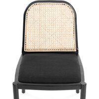 TetChair Freya дерево вяз/ротанг (черный/черный лен) Image #6