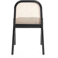 TetChair Freya дерево вяз/ротанг (черный/черный лен) Image #5