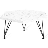 Sheffilton SHT-TU29/H36/TT20 ЛДСП 60/60 (черный муар/мрамор каррара белый)