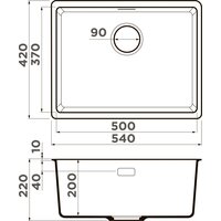 Omoikiri Kata 54-U WH (белый) Image #2