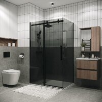 Grossman Classic 120x90x195 120.K33.04.1290.21.10 (черный матовый/тонированное стекло) Image #4