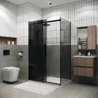 Grossman Classic 120x90x195 120.K33.04.1290.21.10 (черный матовый/тонированное стекло) Image #3