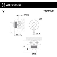 Whitecross Y Y1245GLB (брашированное золото) Image #3