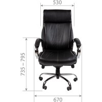 CHAIRMAN CH425 (экокожа, черный) Image #4