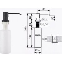 Wisent WS-36550B-R/GER013 (с сифоном, дозатором и коландером) Image #9