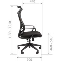 CHAIRMAN CH577 (черный пластик/черный) Image #5