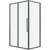 Grossman Cosmo 140x80x195 120.K33.02.1480.42.00 (графит сатин/стекло прозрачное) Image #1