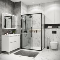 Grossman Cosmo 140x80x195 120.K33.02.1480.42.00 (графит сатин/стекло прозрачное) Image #8