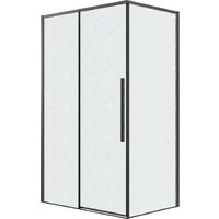 Grossman Galaxy 140х100х195 120.K33.01.1410.21.02 (черный матовый/шиншилла стекло)