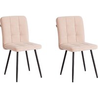 TetChair Medeo LT (велюр, бежевый/черный, 2 шт) Image #1