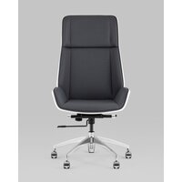 TopChairs Crown SN A312 8386-16 White Back (серый/голубой) Image #2