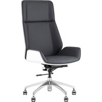 TopChairs Crown SN A312 8386-16 White Back (серый/голубой)