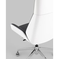 TopChairs Crown SN A312 8386-16 White Back (серый/голубой) Image #6