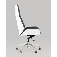 TopChairs Crown SN A312 8386-16 White Back (серый/голубой) Image #5