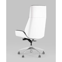TopChairs Crown SN A312 8386-16 White Back (серый/голубой) Image #4