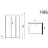 Niagara NG-33084-14QG 100x80x215 Image #4