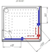 Radomir 90x100 L 1-03-6-1-0-1211 (матовое стекло) Image #4
