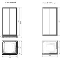 Radomir 90x100 L 1-03-6-1-0-1211 (матовое стекло) Image #3