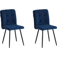 TetChair Medeo (велюр, синий, 2 шт)