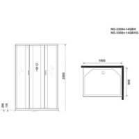 Niagara NG-33084-14QBKG 100x80x200 Image #4