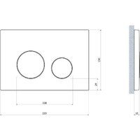 Cersanit Aqua Prime М 50 68179 с кнопкой Twins 63525 (кнопка черный матовый) Image #11