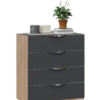 Трия Глосс ТД-319.04.01 (яблоня беллуно/стекло графит матовый)